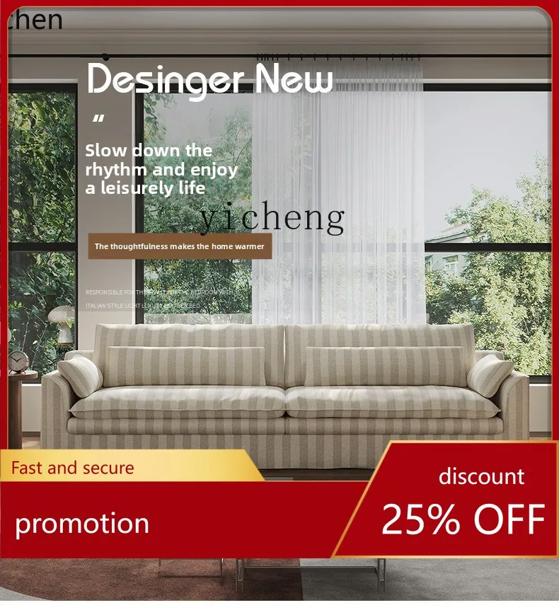 

HXL new removable and washable cloth sofa living room minimalist cotton and linen fabric sofa