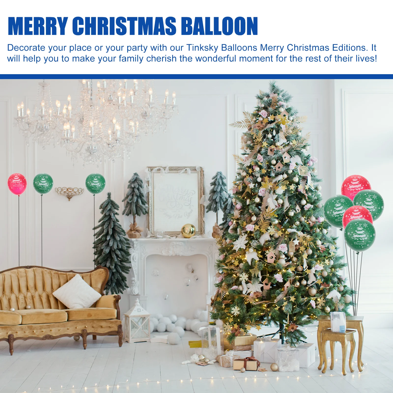 

Merry Christmas Balloon 12 inch balloon Latex balloon 100 latex balloon Decorative balloon