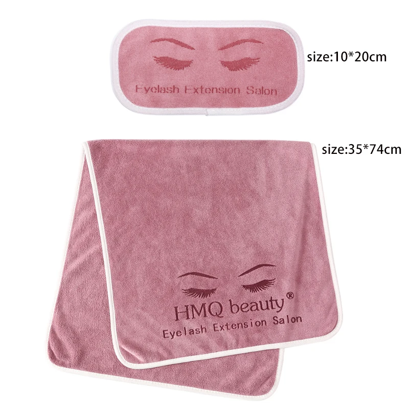 2PCS Reusable Eyelash Extension Hat Soft Lash Pillow Towel Professional Grafted Eyelashes Salon Hair Caps SPA Makeup Tool