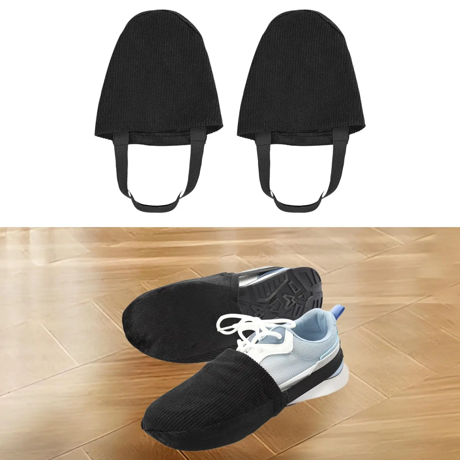 

2Pcs Bowling Shoe Cover Bowling Shoe Slider Wear Resistant with Elastic Band Portable Sole Slide Cover for Smooth Sliding