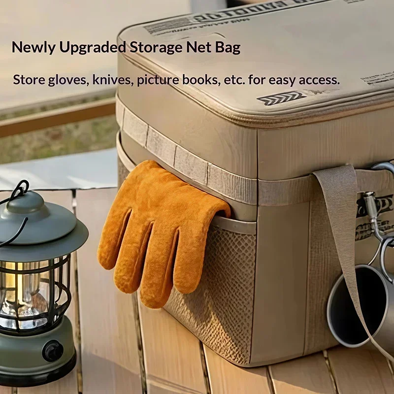 30L Camping Storage Bag-Insulated Folding Box For Picnic,Camping,Field Tactical Sport, Waterproof Large Capacity Field Equipment