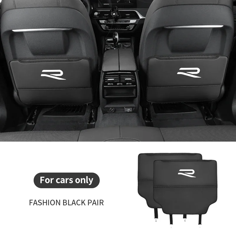 

For Volkswagen R GTI Golf Tiguan Passat Touareg Magotan Scirocco CC Car Seat Back Protection Anti-Kick Pad Rear Seat Storage Bag