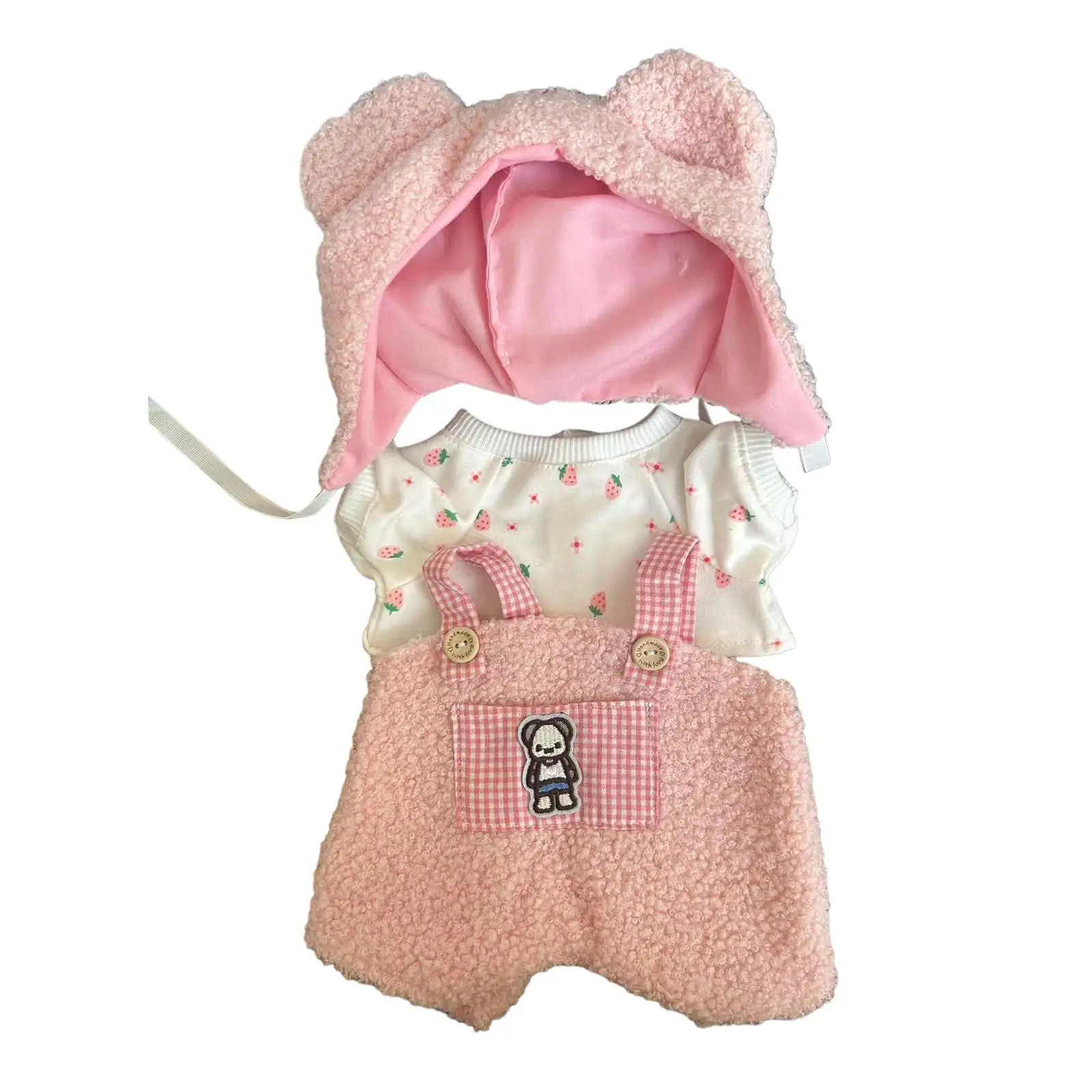 Plush Doll Clothes for 38cm Plush Doll Accessories Fashion Dress Up Cartoon