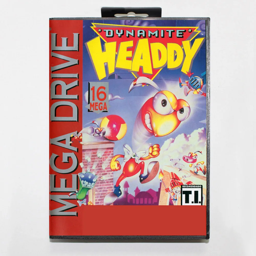 Новое поступление, игровая карта Dynamite Headdy MD, 16-битный чехол BR для Sega Megadrive Genesis, картридж для игровой консоли