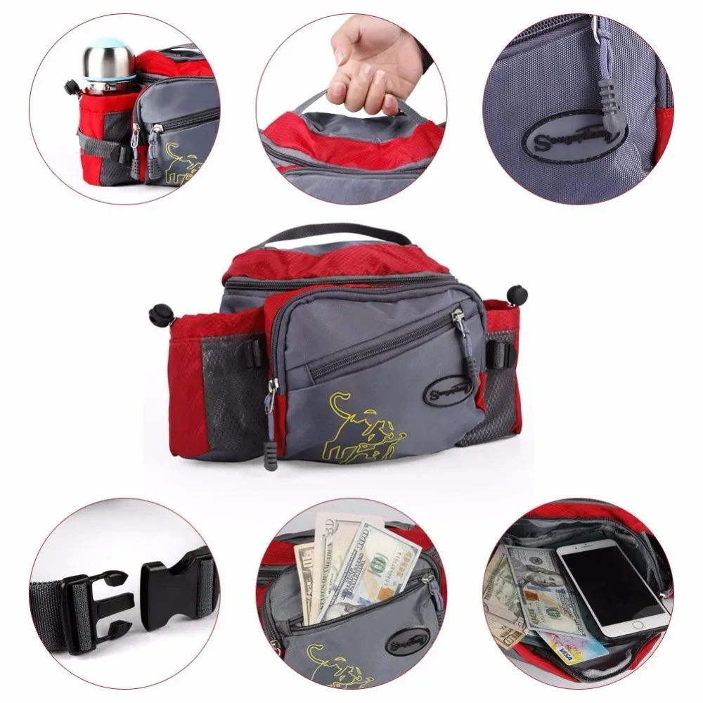 Multifunctional Fishing Bag Outdoor Waist Shoulder Handbag Crossbody Messenger Bag Fishing Pack Fly Boxes Storage