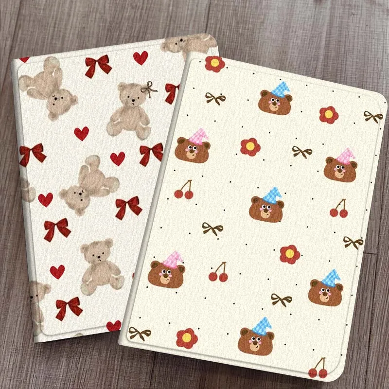 

Bow Bear Element Pattern For Samsung Galaxy Tab S7 S8 S9 S10 S11 FE Plus Lite Tablet Case