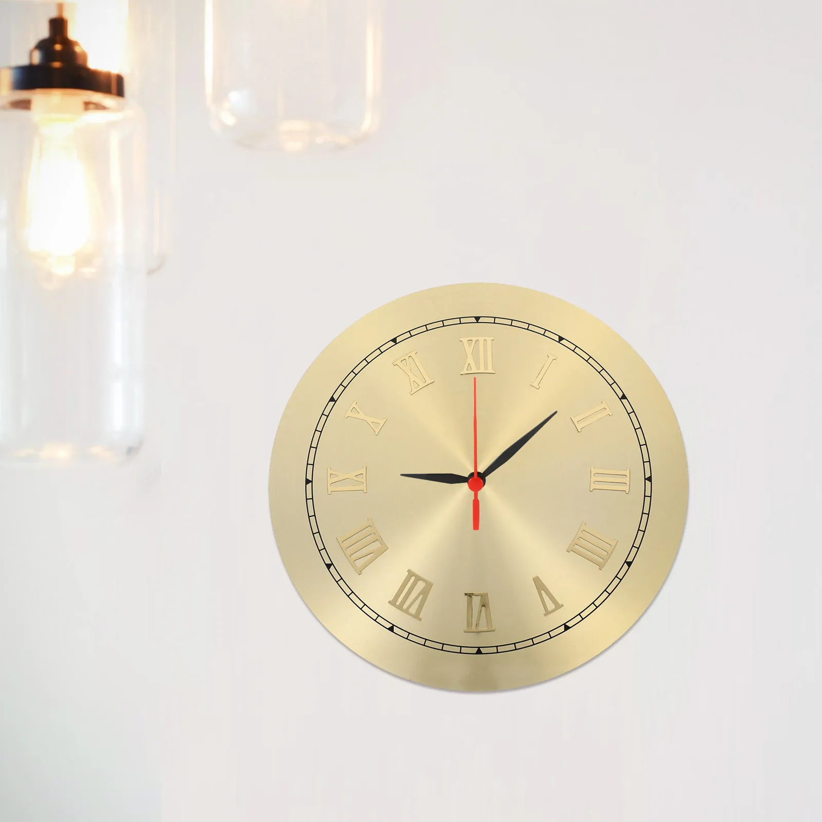 DIY Clock Face Roman Numerals Metal Dial Plate Wall Clock Metal Clock Dial for Clock Dial Replacement Accessories Home Decors