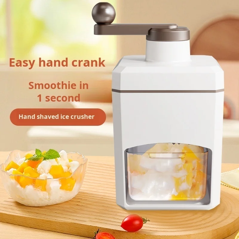 DIY Ice Crusher Handle  Portable Manual Ice slush Maker home Snow Cone Smoothie Ice Block Making Machine Ice Shaver