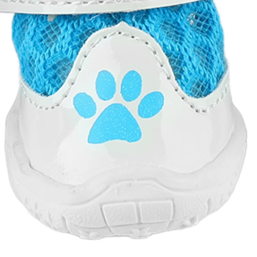 4pcs Air Permeable Mesh Upper Dog Mesh Booties Lightweight Build Flexible Shoe Opening Summer Puppy Footwear Multiple Size