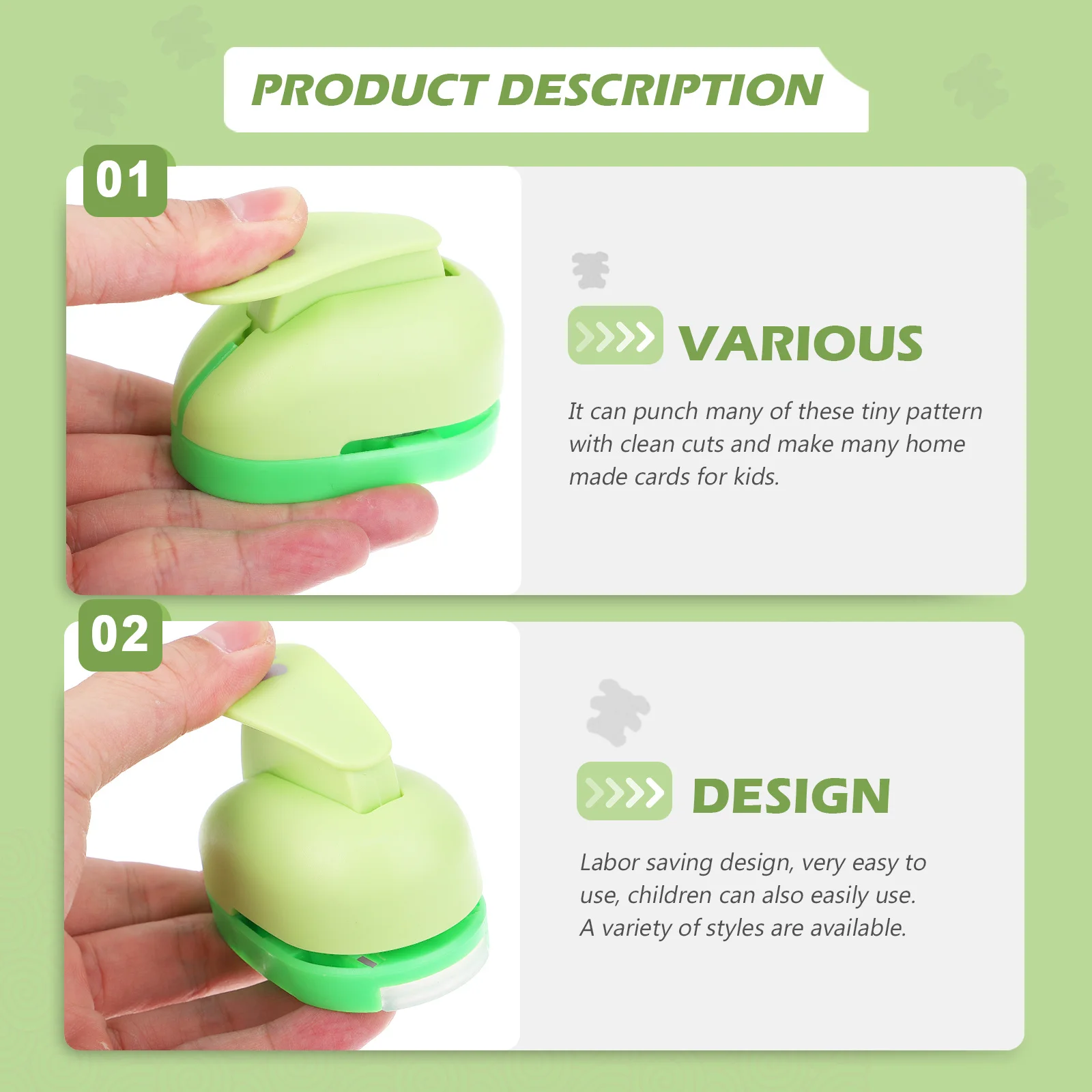 

Heart Shape Craft Puncher Ideal for Scrapbook Diary Envelope Decoration DIY Paper Art Projects Punching Tool Paper Punch