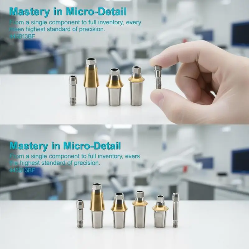 Dental Implant Replacement Tool Composite Right Angle Regular Component Repair Accessory Screw Kit