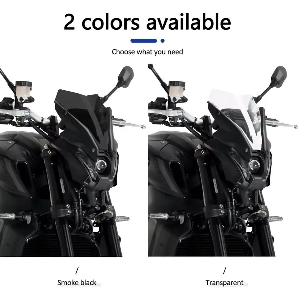Motorcycle Parts Touring Sports WindScreen Windshield Visor Deflector For YAMAHA MT-09 2021 2022 2023 MT09 MT 09 FZ09 FZ-09 SP - Image 4