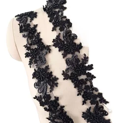 10-5Yards/lot Exquisite Beaded Border Embroidery Lace Trim. Handmade DIY Clothing Accessories for Wedding Dresses,Sewing RS24478