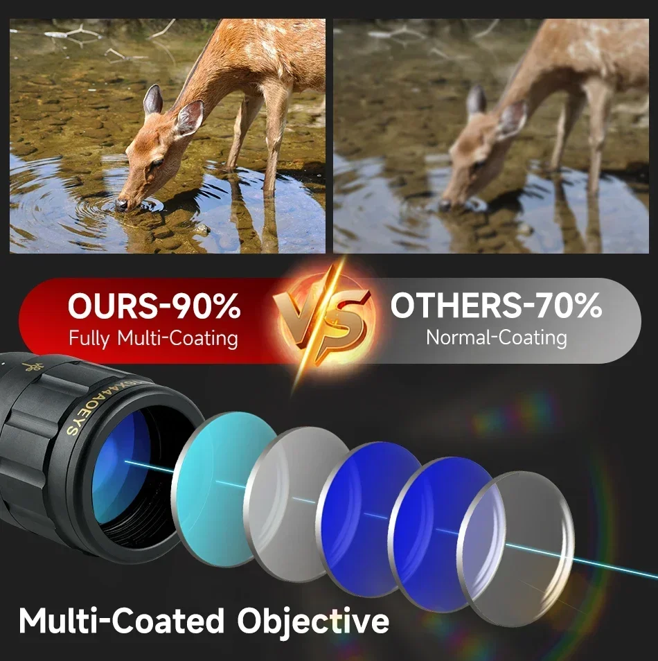 Tactical 4-16x44AOEYS Hunting Scopes Red/green Laser Dot Flashlight Combo Riflescope Outdoor Shooting Airsoft Sight Scope - view 3
