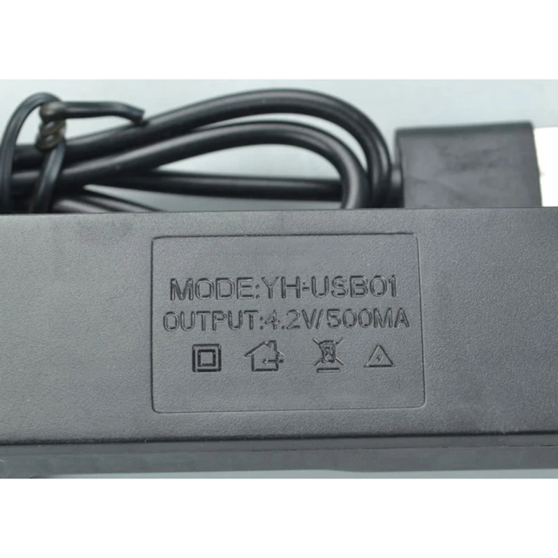 USB 1 Slot Universal Quick Charging Rechargeable Battery Charger For 18650 26650 14500 16340 ABS