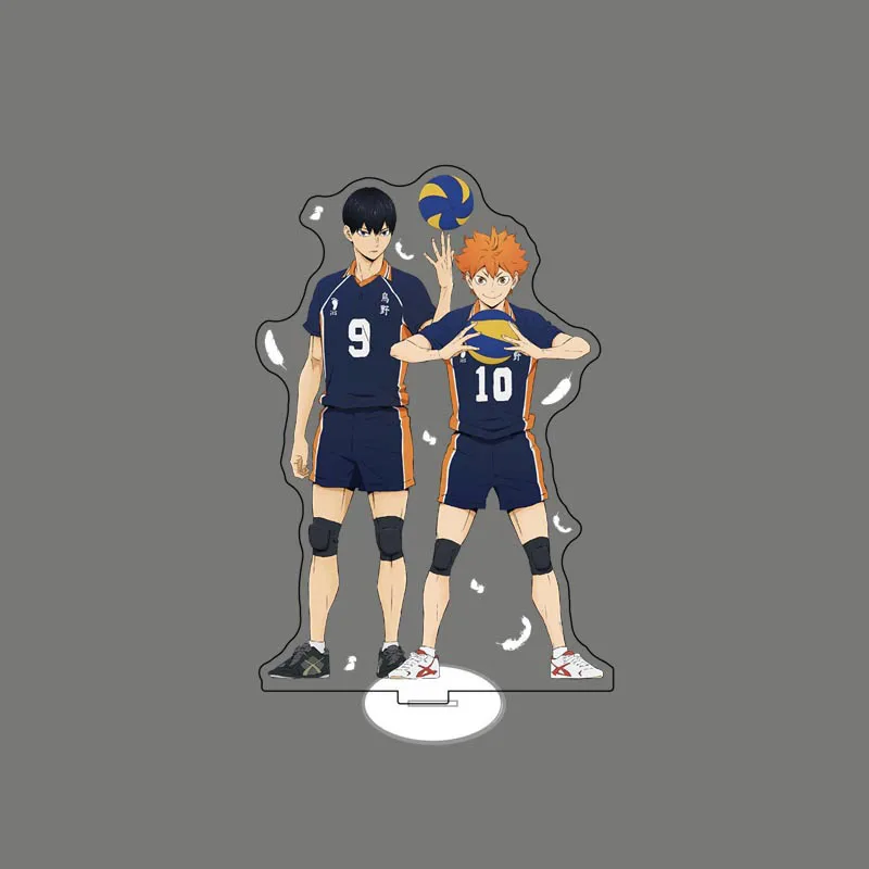 Anime Haikyuu!! 15cm Volleyball Boys Acrylic Stand Figure Hinata Shoyo Kageyama Tobio Desk Plate Model Action Decor Ornaments