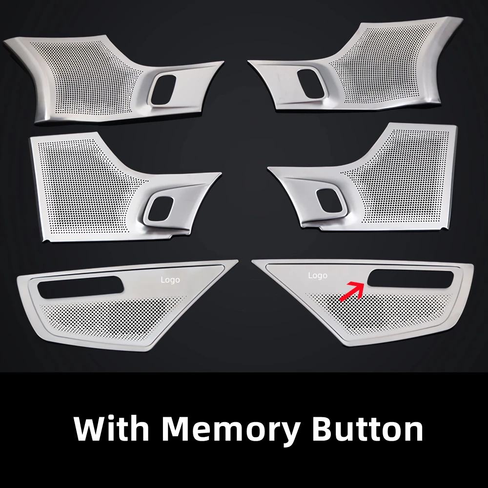 1 Set Interior Car Stickers For Volvo XC90 2015-2023 Four-door Audio Speaker Cover Decoration Accessories Parts