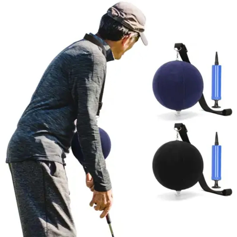 Inflatable Golf Smart Ball Trainer Portable Swing Arm Corrector Posture Auxiliary Correction Training Aids Golf Accessories