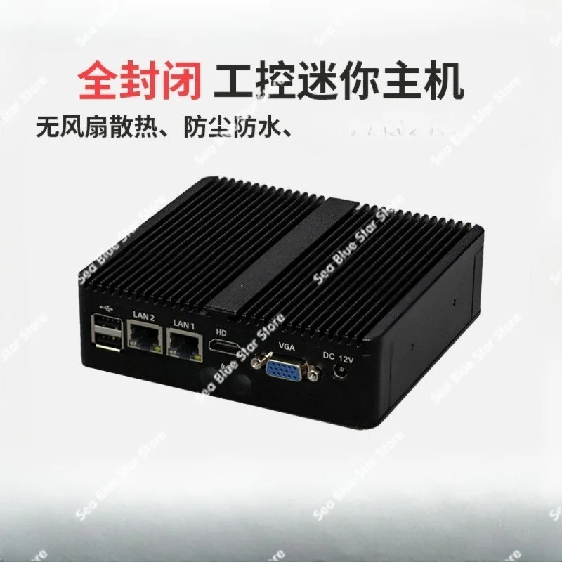 Industrial control mini host N2830 industrial control computer dual network port industrial silent micro host