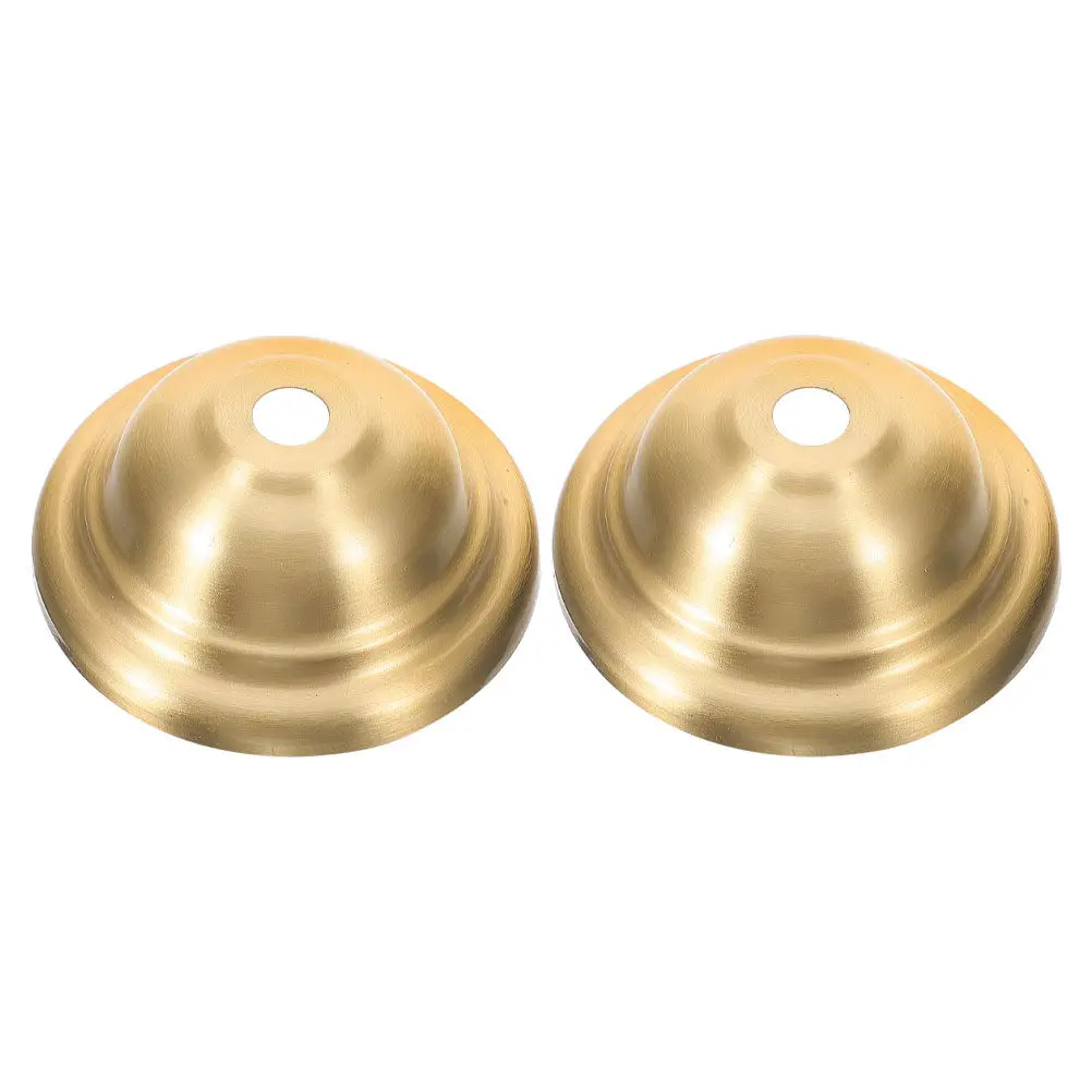 2Pcs Solid Brass Chandelier Canopy Cover Lighting Plate Lamp Base for Pendant Lights Large Stability Plate Decorative Lamp
