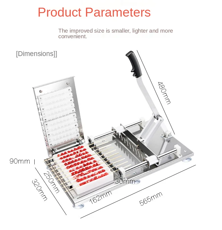 Barbecue Needle Safety Vegetable String Beef Mutton Kebab Skewers BBQ Accessory Meat Grill Skewer