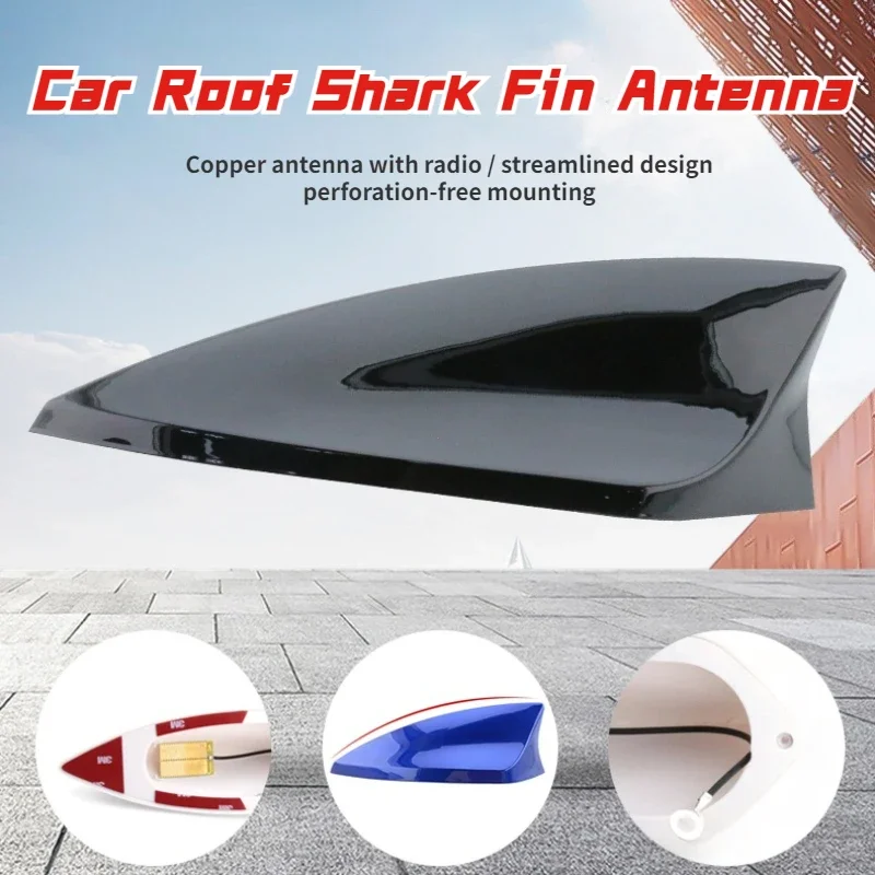 1 Pc Stylish Universal Car Radio Auto Car Roof Shark Fin Signal Antenna FM/AM Aerial Car Styling Exterior Accessories