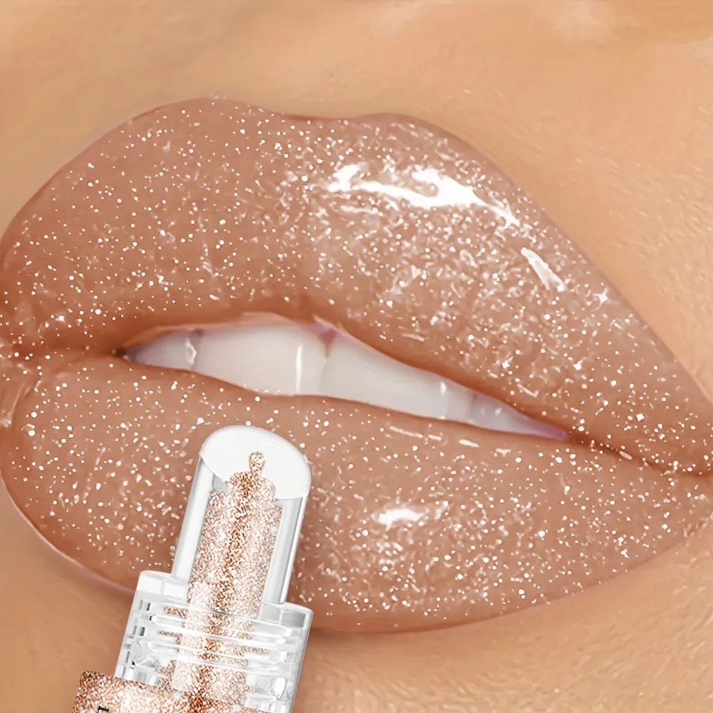 Brillo de labios resistente al agua, brillo, duradero, humectante, pasta no pegajosa, fácil aplicación y transporte, maquillaje de labios glamuroso