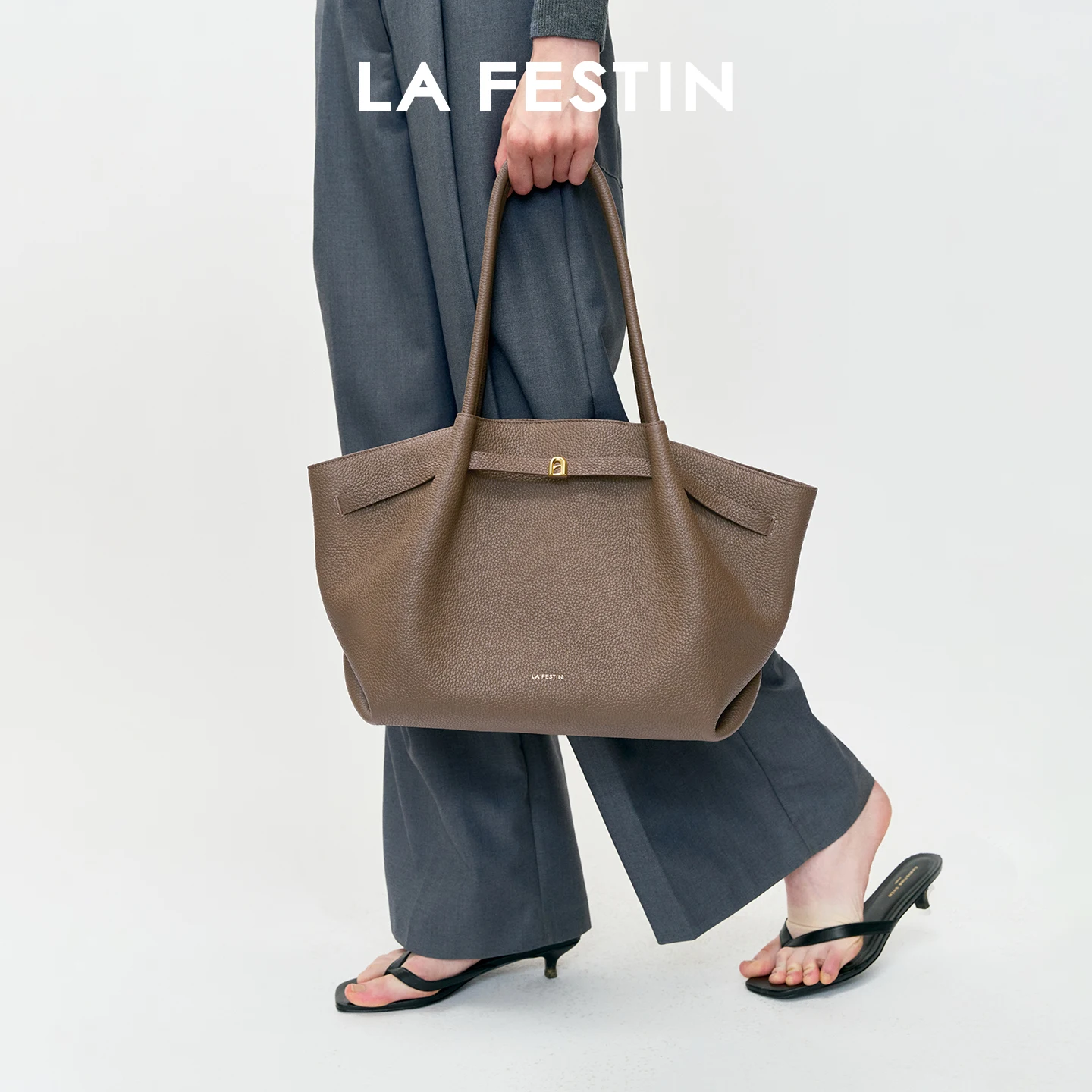 LA FESTIN Original Brands Women's bag New Shoulder Bags Leather Handbag Large Tote Bag Designer Bags Woman Luxury 2026