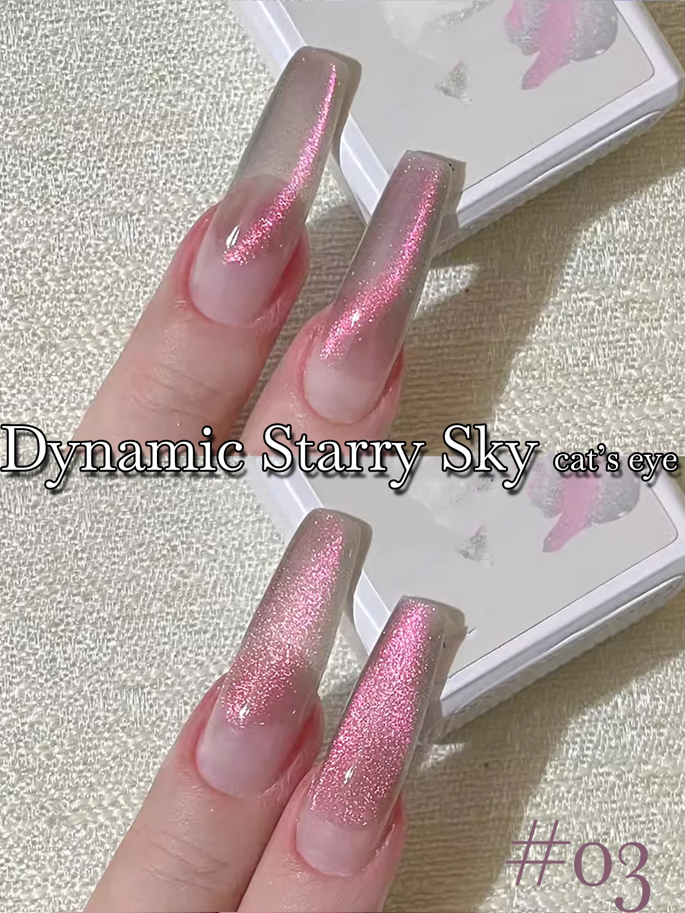 MIANEL 12ML Sterrenhemel Dynamisch Licht Chasing Crystal Cat Eye Gel Nagellak Speciale manicureset, Nail Art Fantasy Gel Polish