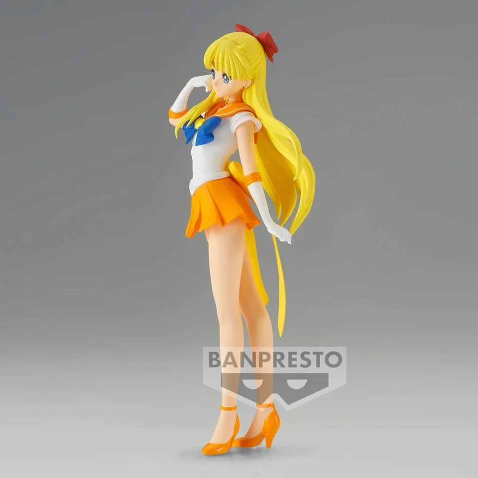 In Stock Original Bandai Banpresto Sailor Moon Glitter ＆ Glamours 23cm Aino Minako PVC  Anime Figure Model Toys Collection Gifts