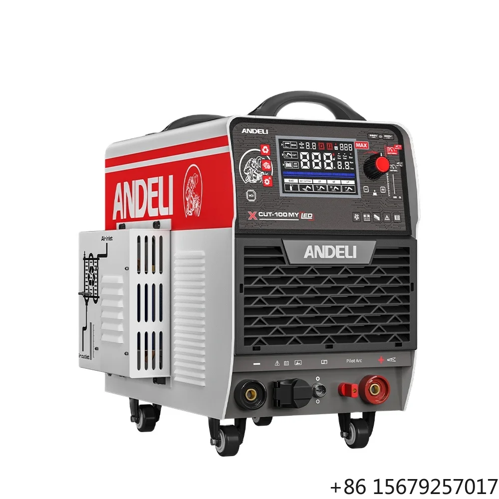 Andeli CUT-100  220V 380V 25-30MM   Built-in Compressor Plasma Cutter 100a  Cutting Plasma