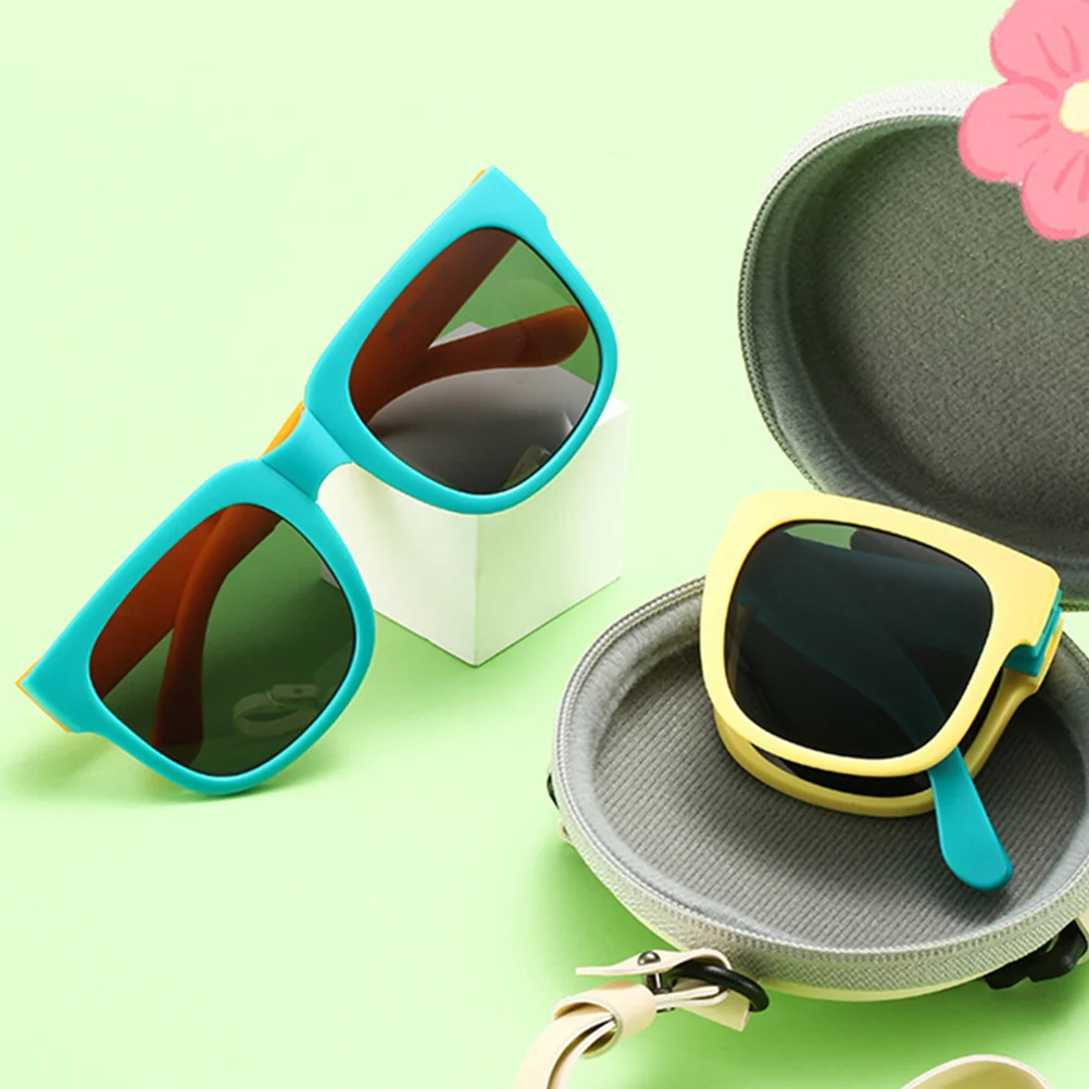 

1pcs Kids Folding Sunglasses Cute Foldable Childrens Uv Protection Beach Sunglasses For Boys Girls