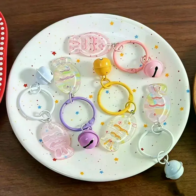Cute Candy Color Cartoon Keychains: Lovely Pendants Backpack Decor Small Birthday Gifts Girls