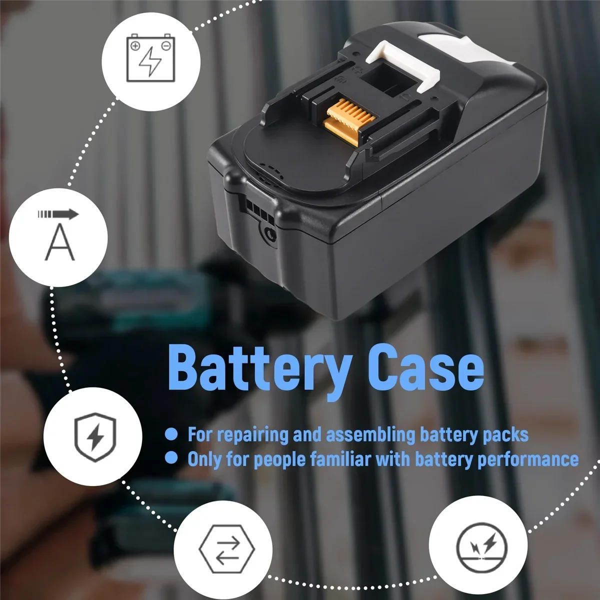 BL1830 10 x 21700 Battery Case PCB Charging Protection Circuit Board Shell Box BL1860 for makita 18v tools kit 10Ah 8.0Ah 6.0Ah