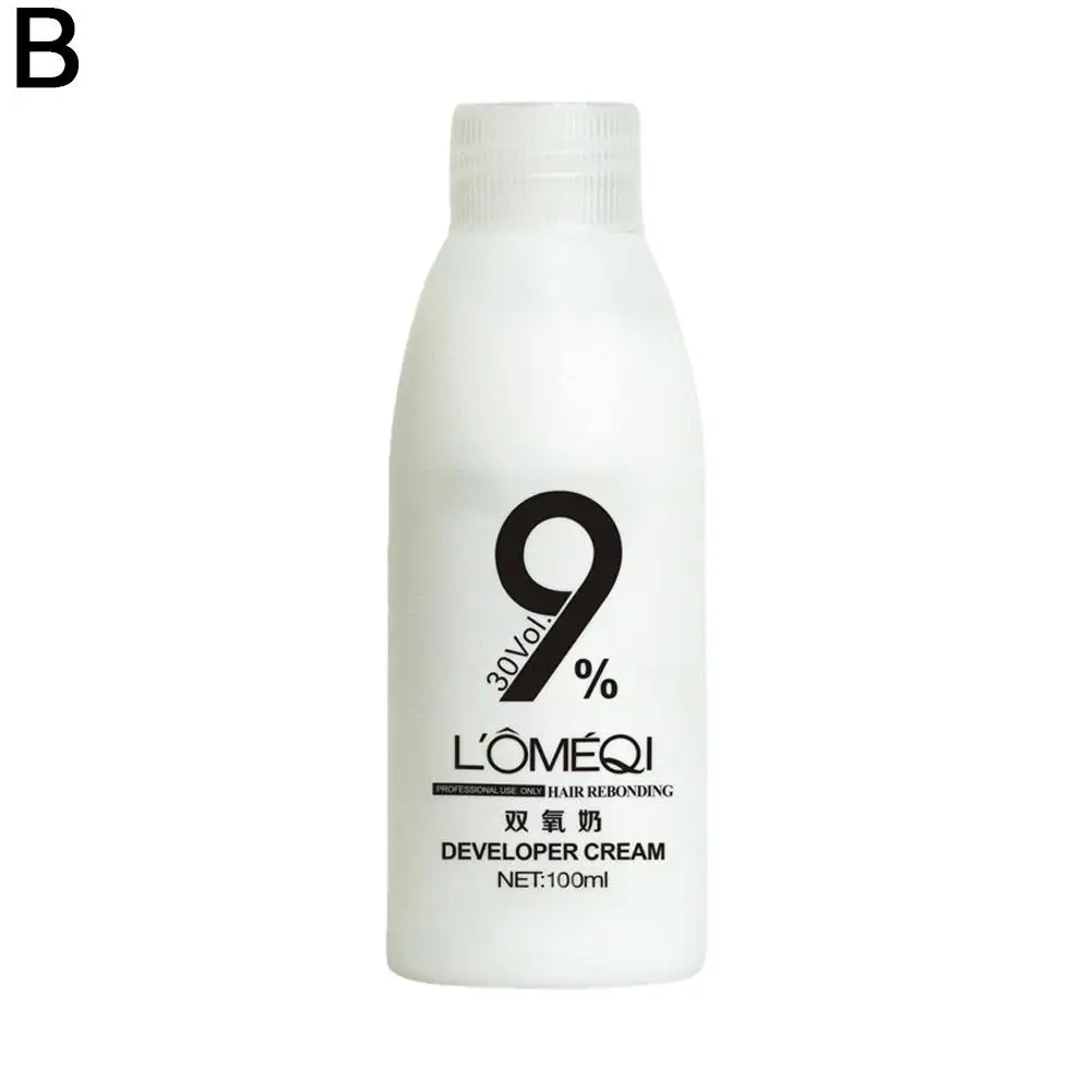 100ml Hair Dye 6% 9% 12%oxidant Vol Creme Dioxygen Hair Cream Powder Hair Fashion Coloring Products Color Milk Hair Bleachi C1r4