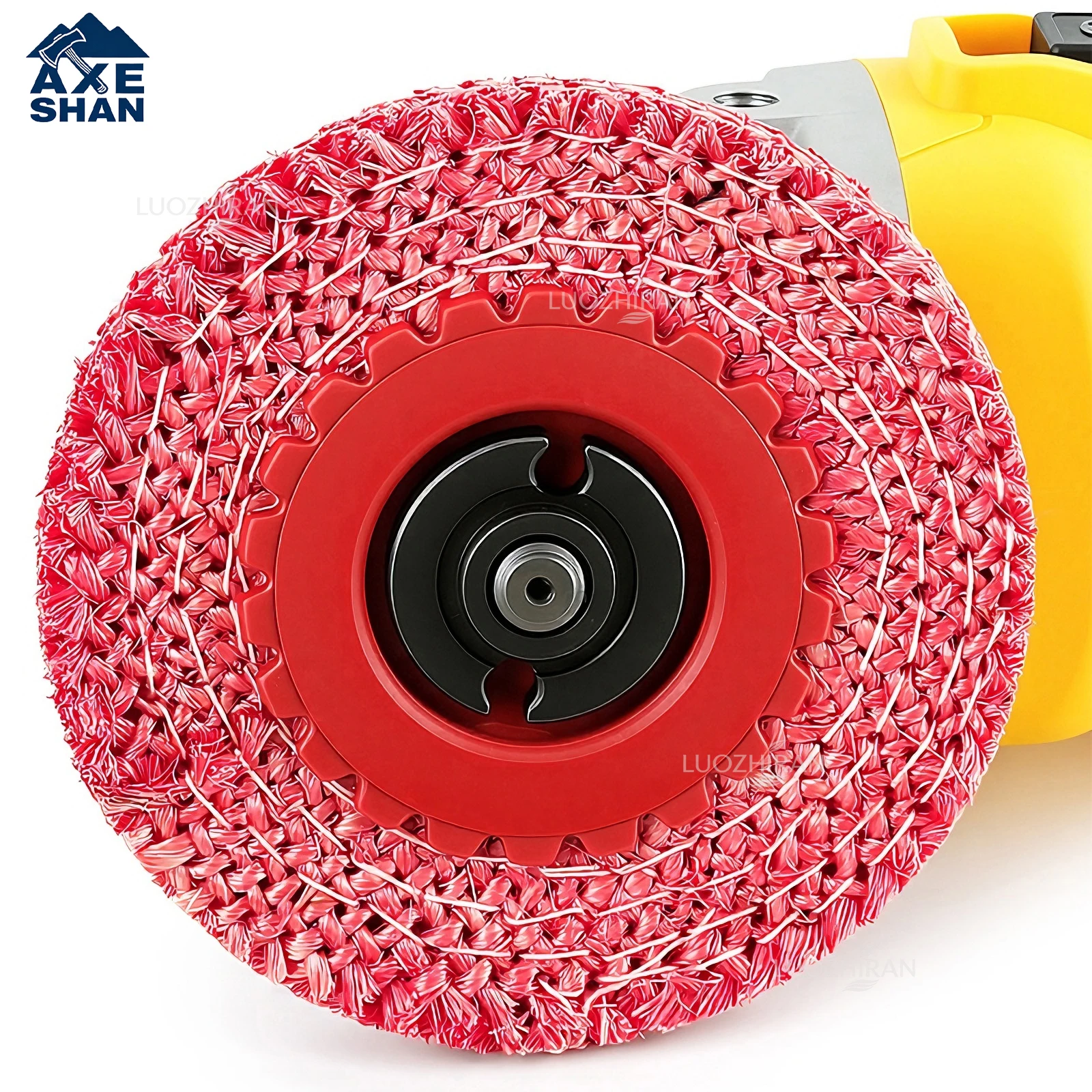 100mm(4‌″) Red Hemp Polishing Wheel Angle Grinder Grinding Disc for Stainless Steel Iron Aluminum Deburring Rust Removal Tools