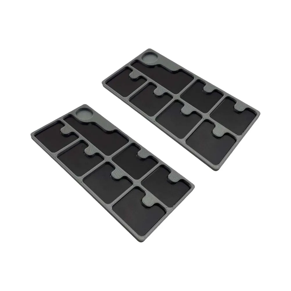 Built-in Magnet Repair Parts Tray with Clear Compartment Layout to Support Visual Identification of Component Categories