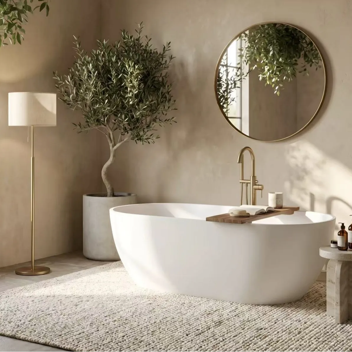 Thin edge oval independent integrated artificial stone bathtub bathtub hotel home stay source factory