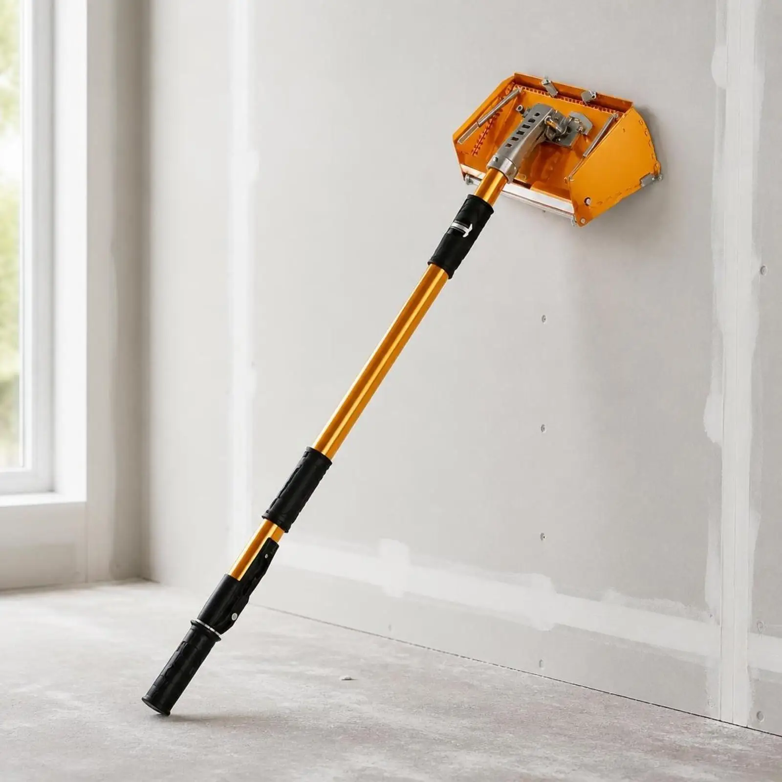 Drywall Flat Box with Extendable Handle Wall Plastering Tool with Handle, Adjustable Height, for Home Renovation