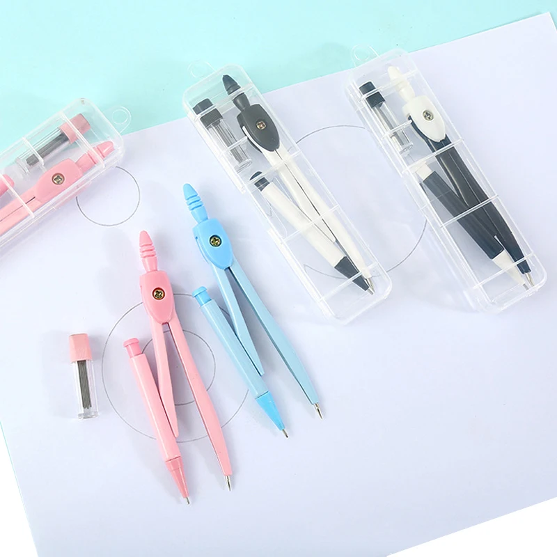 Compass Pencil School Drawing Compasses Boussole Math Geometry Tools Mechanical Pencil Drafting Supplies School Supplies