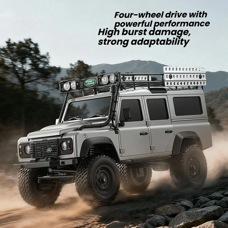 MN111C 1:18 RC Car 4WD Land Rover Defender 2.4G Full Scale Remote Control Car Truck Climbing Off-Road Vehicle Toys for Kid Gifts