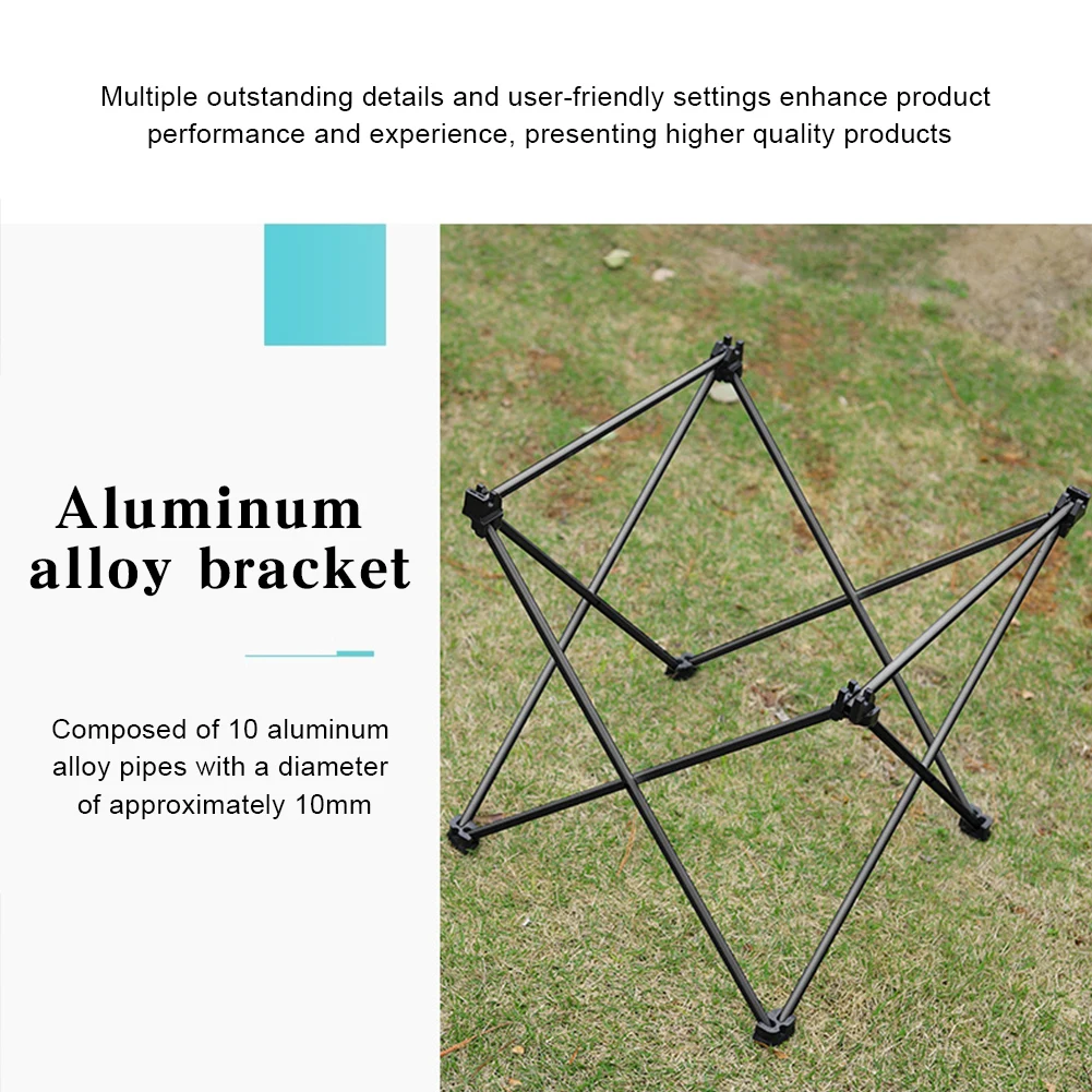 طاولة تخييم محمولة خفيفة الوزن قابلة للطي ، مكتب عشاء خارجي قابل للطي ، سبائك ألومنيوم عالية القوة للحدائق والحفلات والنزه والشواء
