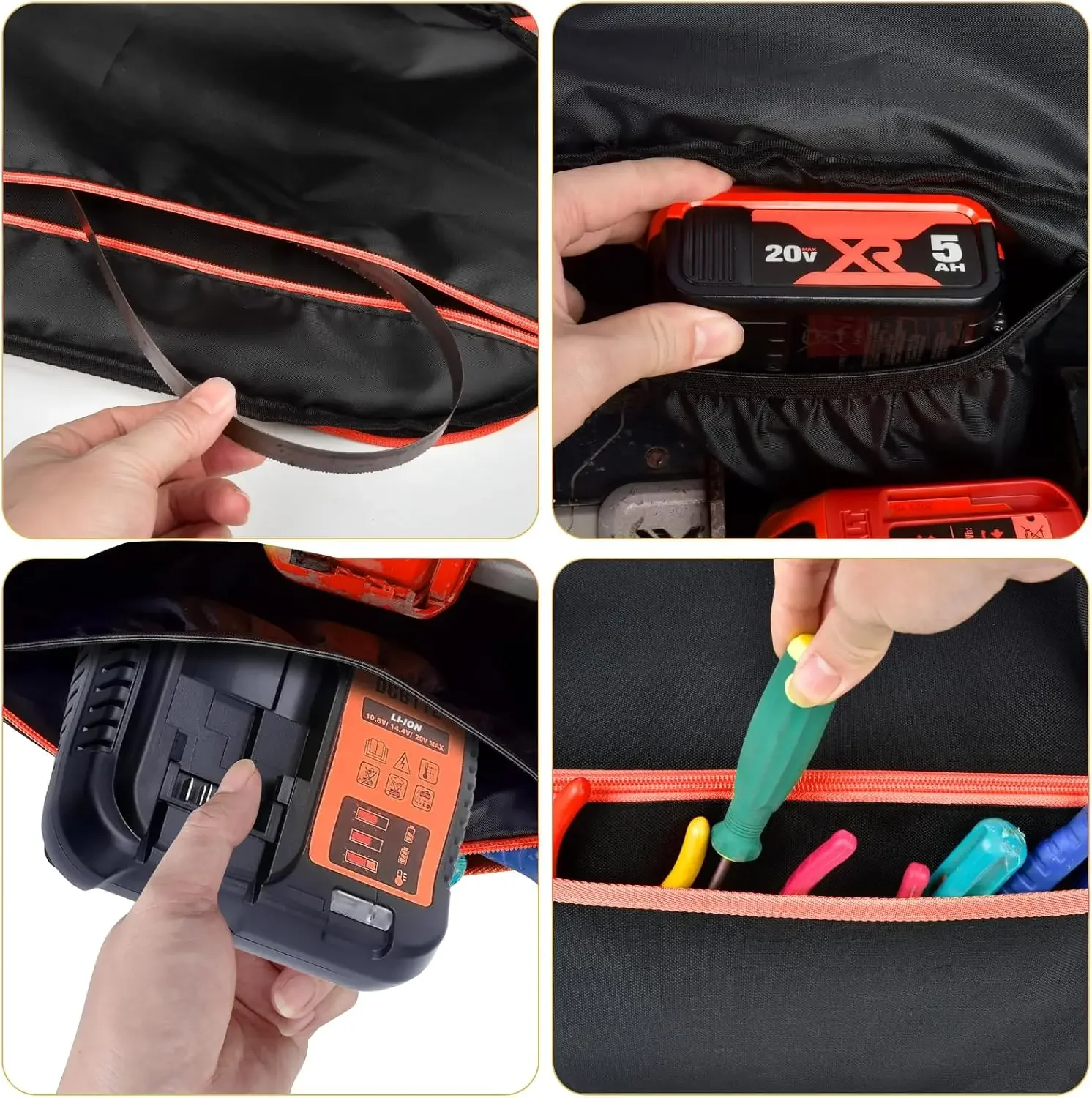 (SOLO CASO)Borsa per sega a nastro compatibile con DEWALT/per Milwaukee, custodia portatile per lama per sega a nastro per strumento nudo senza fili