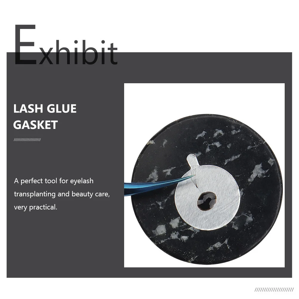 

6Pcs Jade Lash Glue Gasket Eyelash Extension Pad Grafting Tool Beauty Supply Lash Holder Glue Pallet Beauty Tool