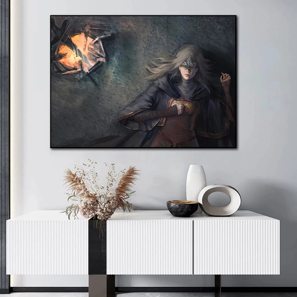 الرجعية شعبية الكلاسيكية ألعاب مثيرة النفوس المظلمة شعبية الفن الملصقات قماش لوحات اللوحات الزيتية الجداريات غرفة المعيشة ديكور المنزل #3