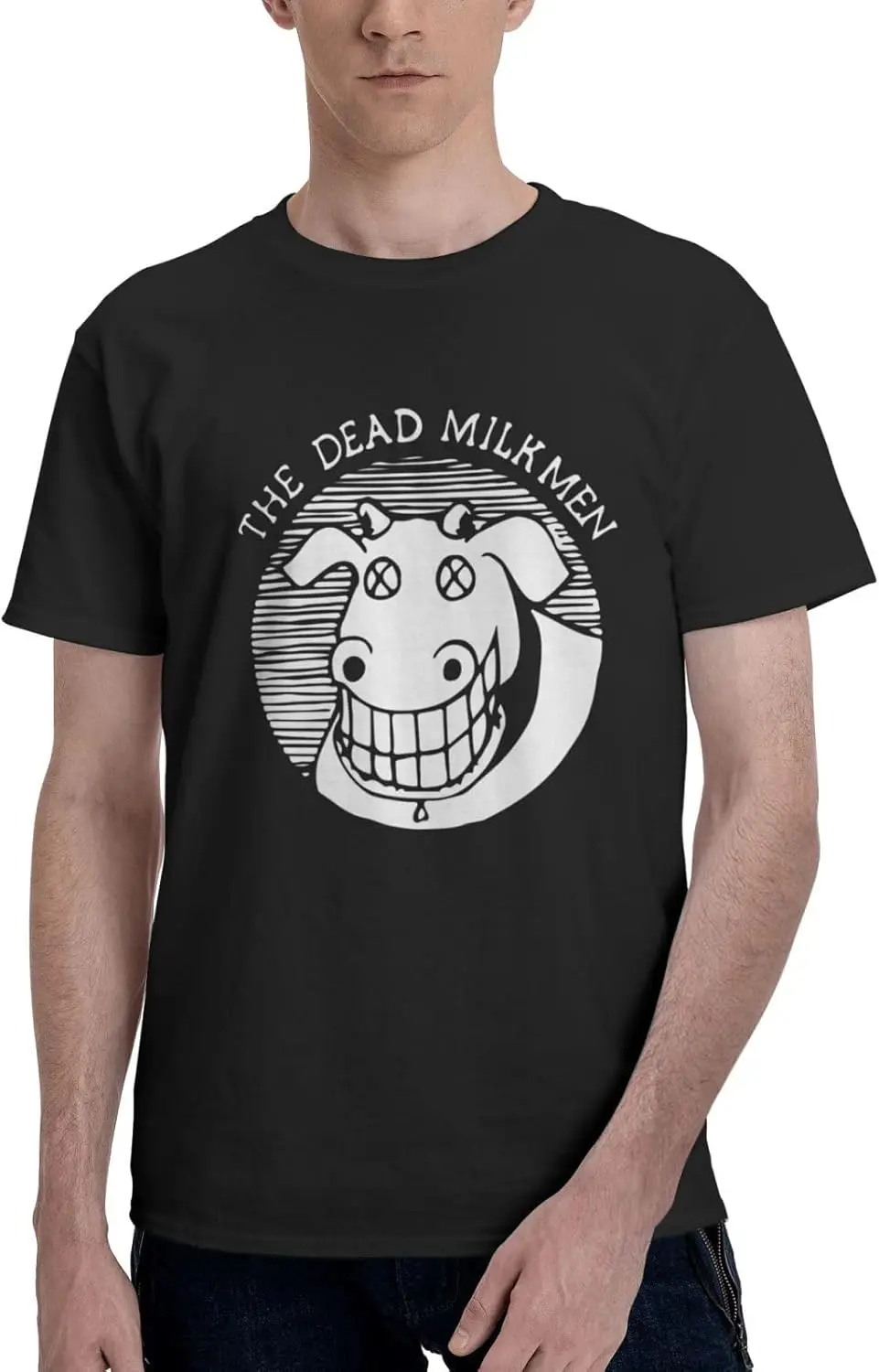 

The Dead Milkmen T Shirt Men Short Sleeve Cotton T-Shirt Summer Fashion Graphic Shirt Gym Sports Tees Top