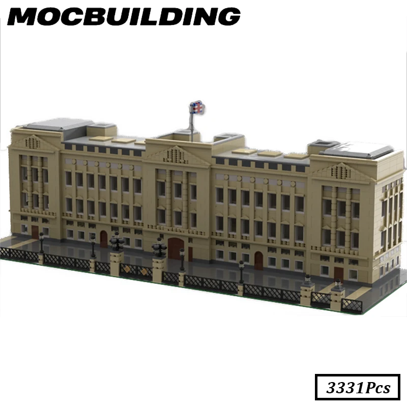 

Buckingham Palace House Model Famous World Architecture Modular Building Block Bricks MOC Construction Display Toys Gift Set