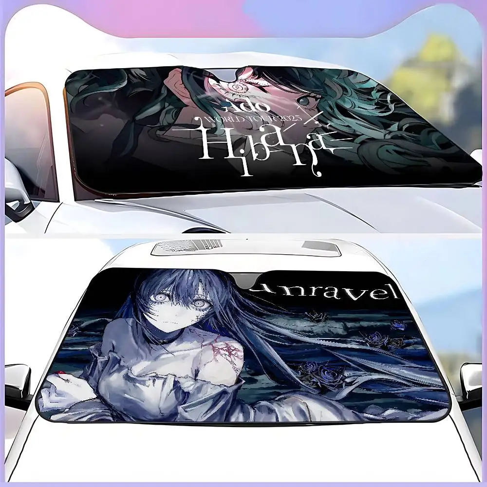 Ado Kyogen X Uta Car SunShade Windshield Funny Sun Shade Foldable UV Ray Sun Visor Protector Sunshade For Front Window