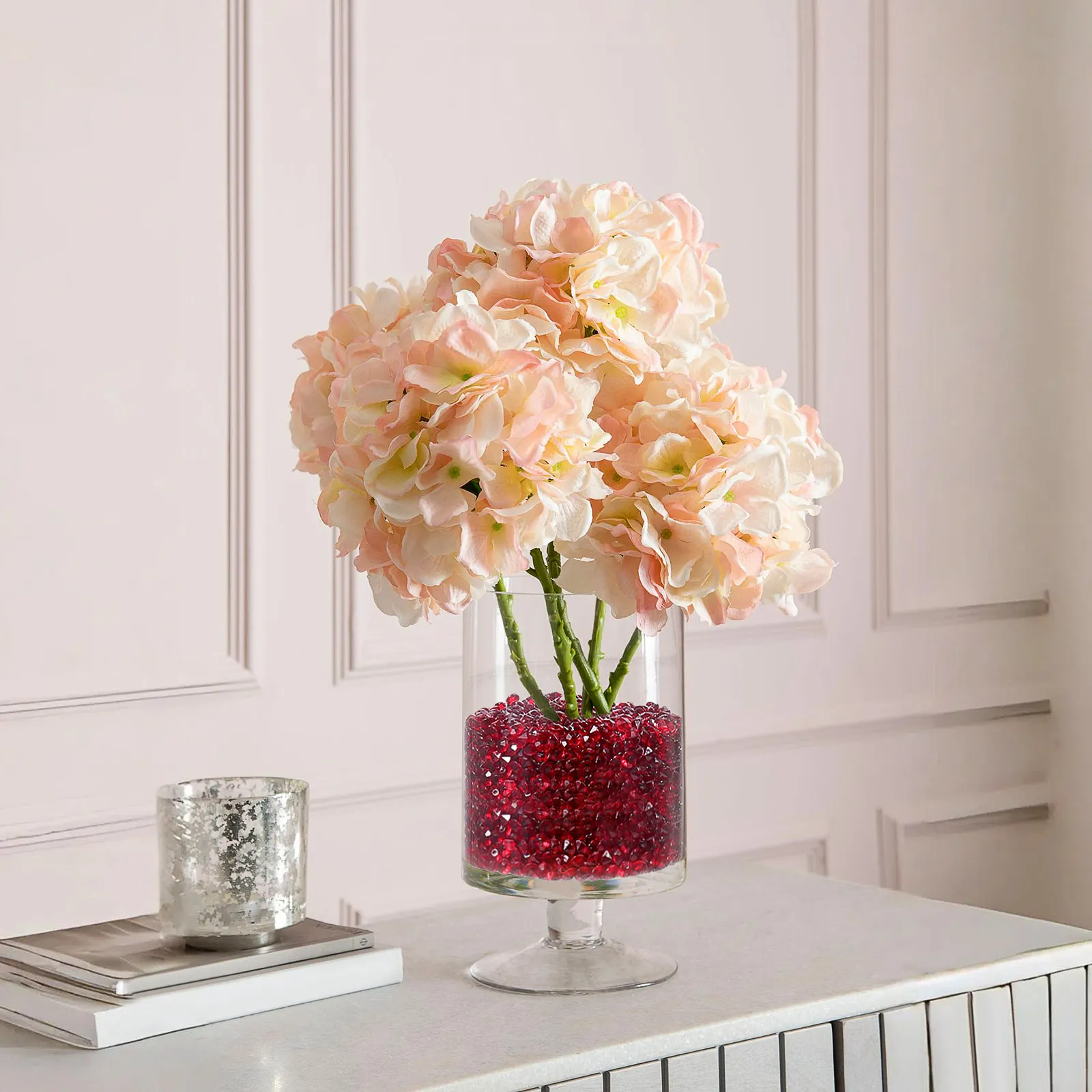2000Pcs Acrylic Rhinestone 4.5mm Shiny Crystal Crafts Decoration Wedding Banquet Party Nail Tip Vase Fillers Acrylic Crystal