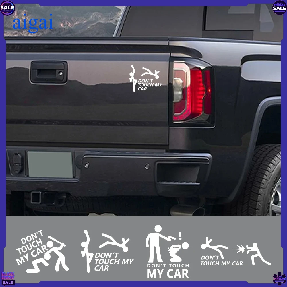 Car Sticker Dont Touch My Car Decor Decal Vinyl Cover Creative Funny Auto Exterior Decoration Motor Door Side Window Accessories